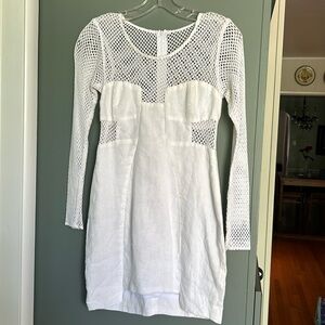 White mini dress designed in Australia from Nasty Gal